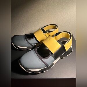 Luxury brand ( MARNI ) Yellow  Strap Sneakers size 36 !